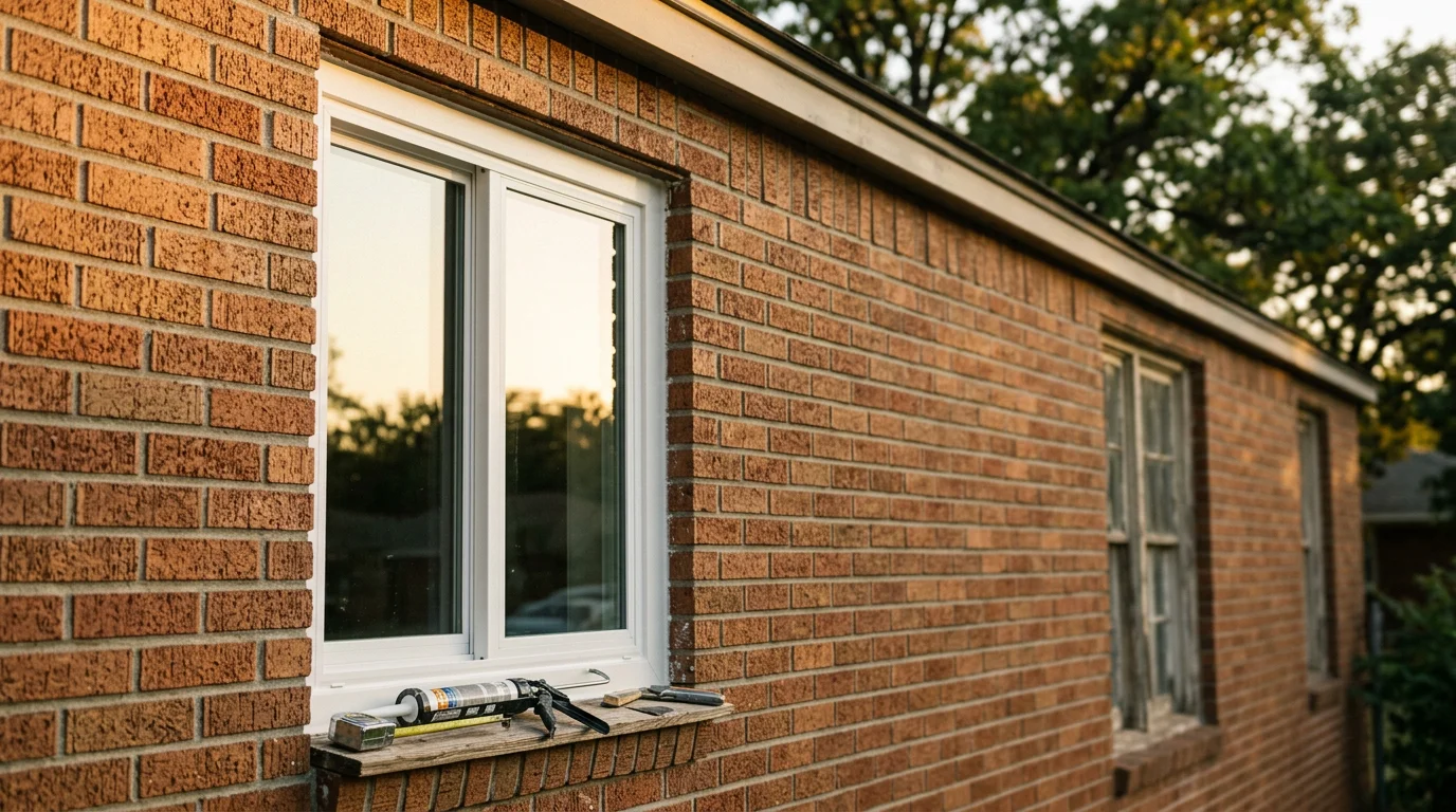 New replacement windows installed in a Tulsa home